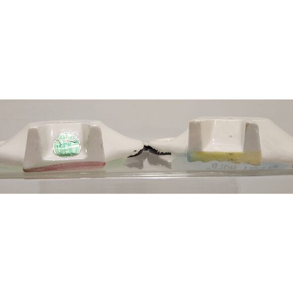 Vtg Tea Bag Holder Set "I Will Hold The Tea Bag" Anthropomorphic Fruit Orig. Tag - Picture 10 of 15